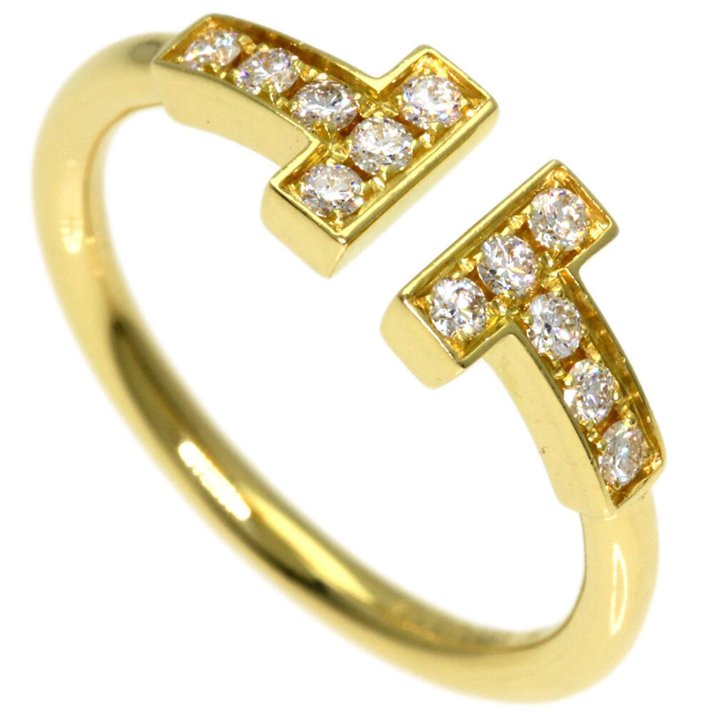 TIFFANY & CO. 18k Gold Diamond Ring